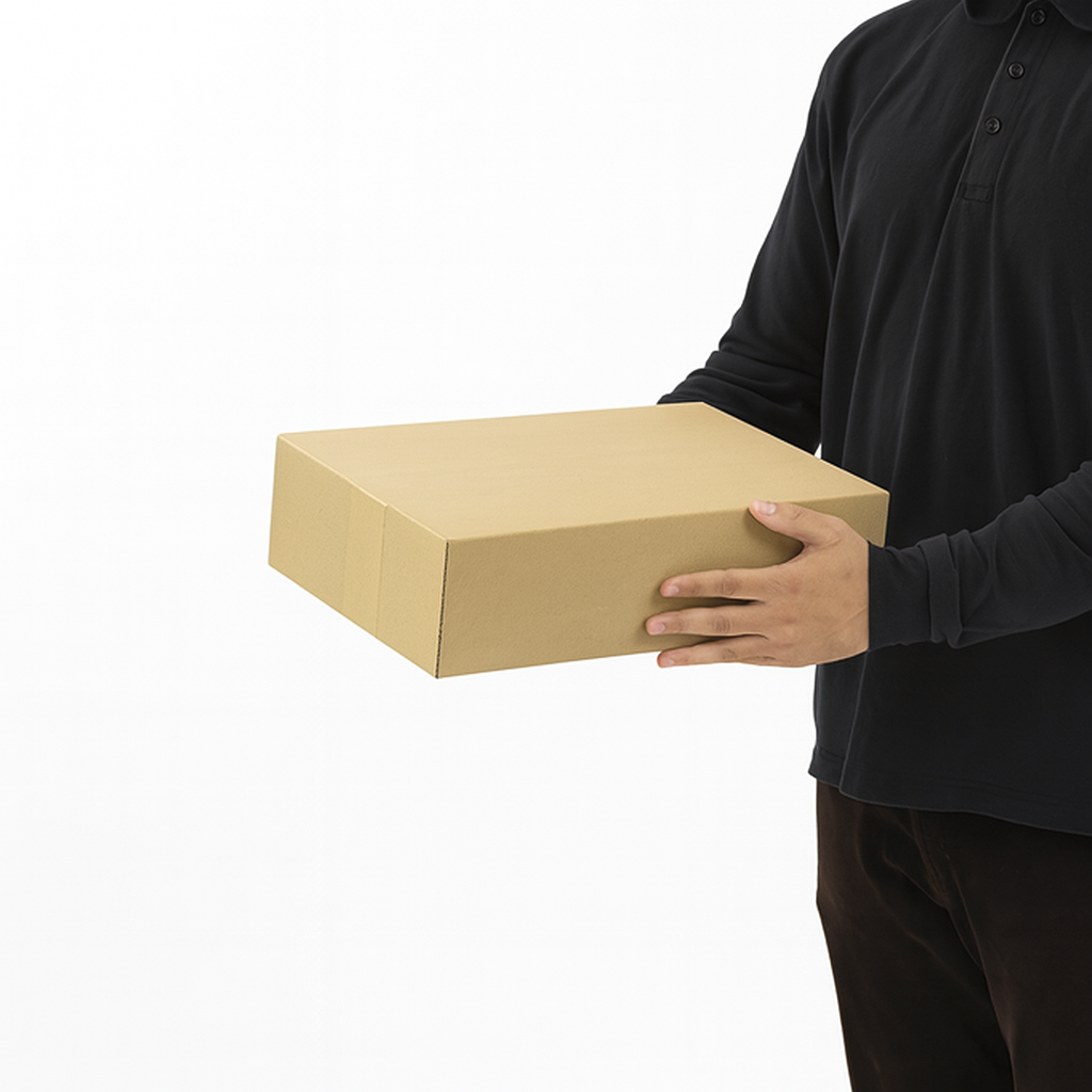 Single Wall Cardboard Shipping Box – 406x305x102mm (16x12x4 inches)