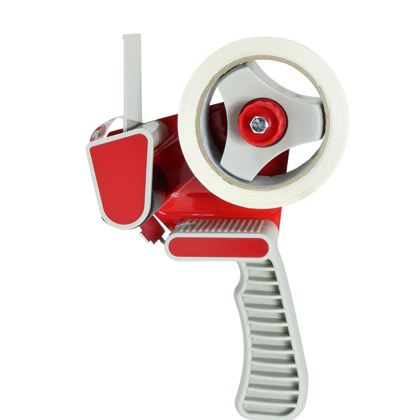 Packing Tape Gun Dispenser with 2 Rolls Parcel Tape – Clear & Buff (50mm)
